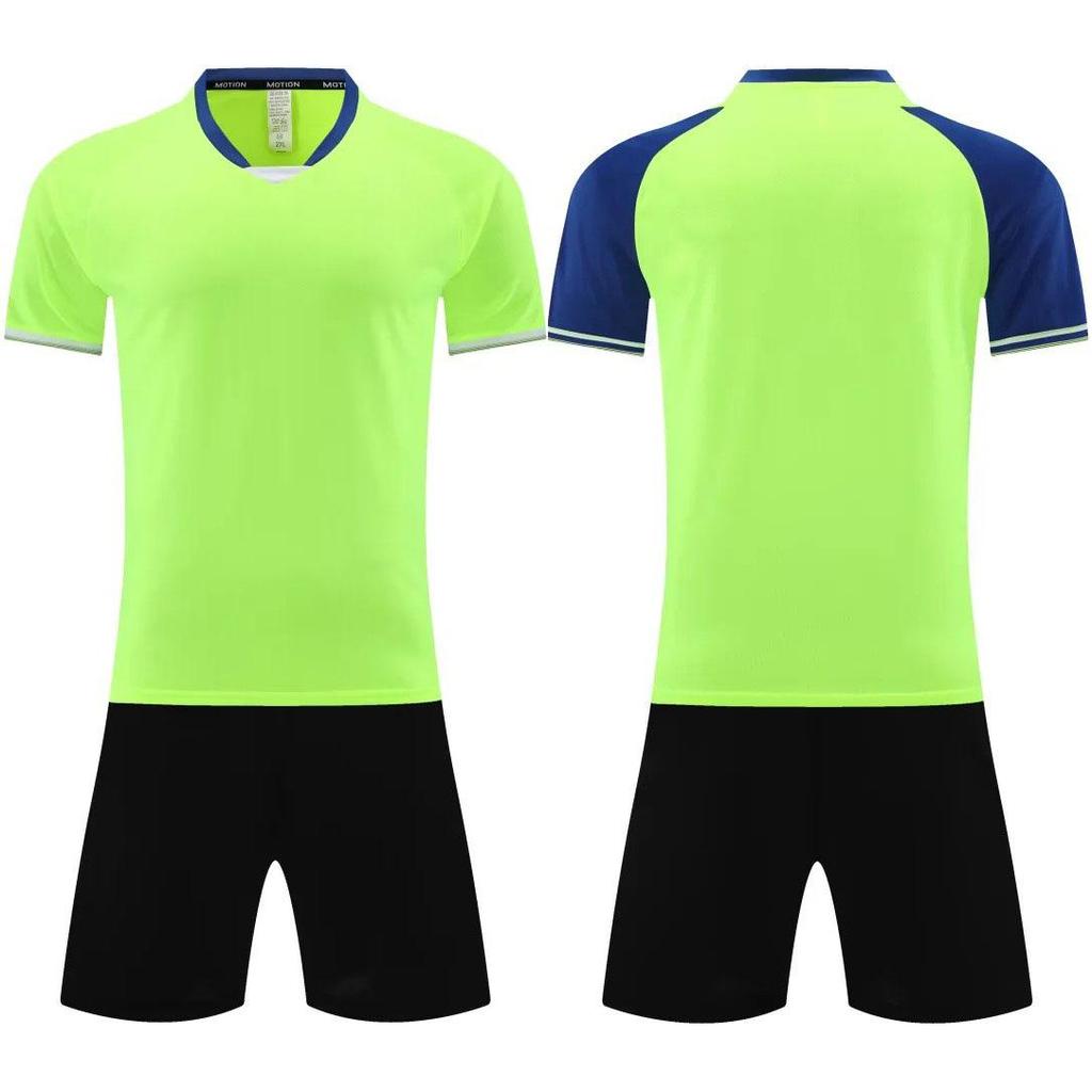 Maillot d'entraînement de football à manches courtes et séchage rapide pour hommes, étudiants et enfants