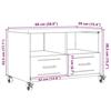 VidaXL TV Cabinet, Television Stand with Drawers and Shelves, TV Stand with Living Room Storage, Olive Green 846702