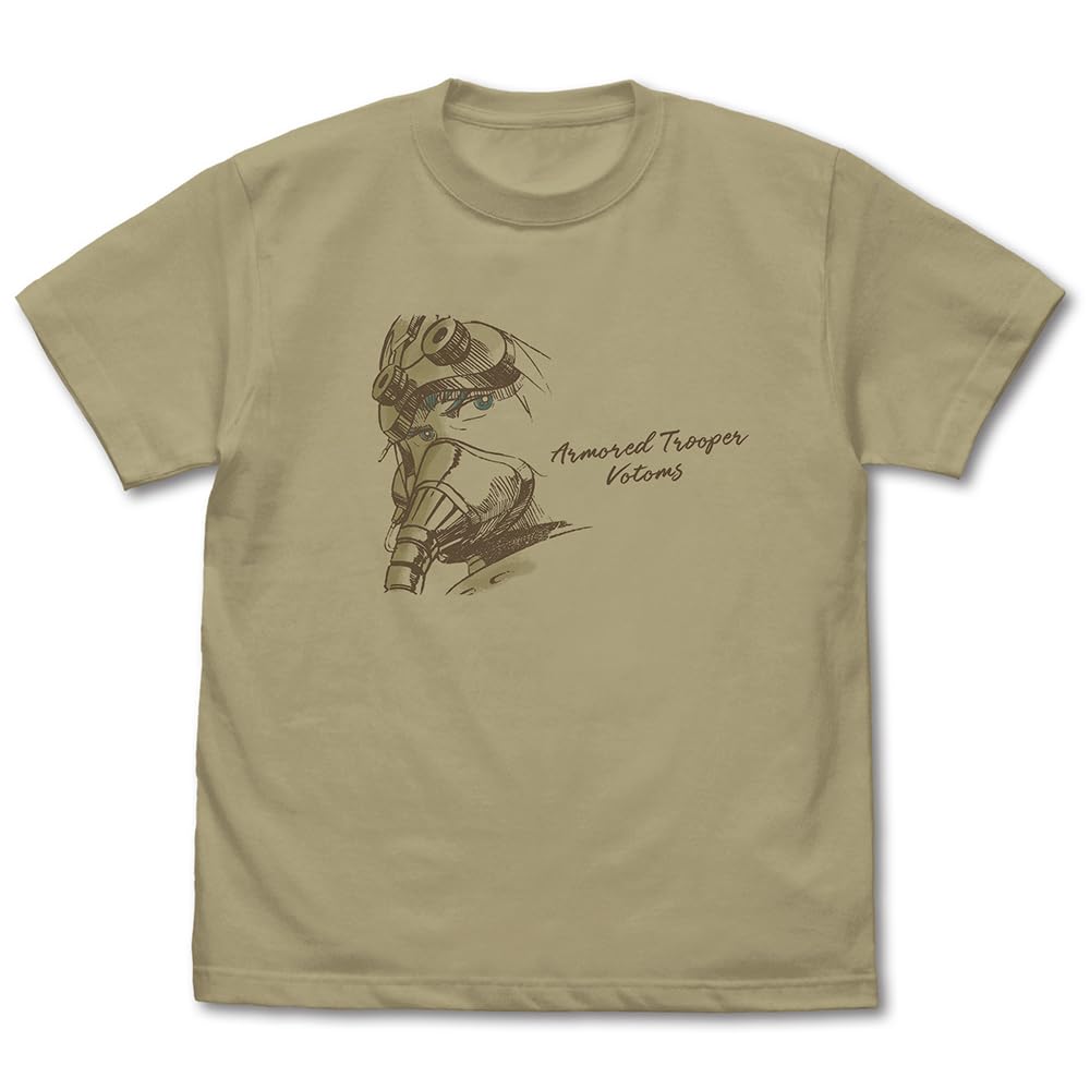 

COSPA Armored Trooper Votoms Kiriko Illustration SAND KHAKI L Size [Official] Eye-Catching T-Shirt