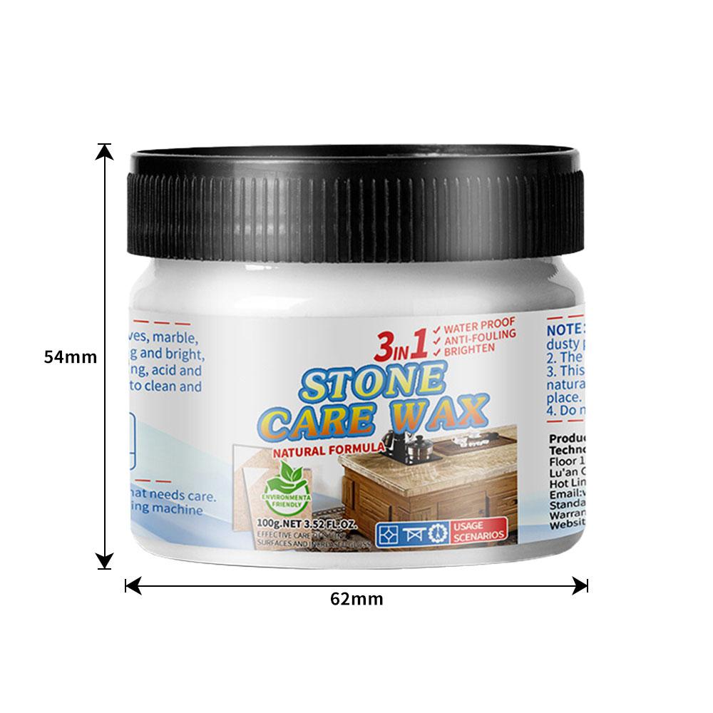 Stone Polishing Kit Finishing Wax for Granite Marble Enhance Your Natural Stone Wax Finish Stone Polishing Care Wax Granite 100g