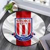Stoke City FC Printed Round Rug, Non Slip Washable Circular Carpet For Living Room Bedroom Playroom, Sports Fan Decor, Holiday Birthday Gift