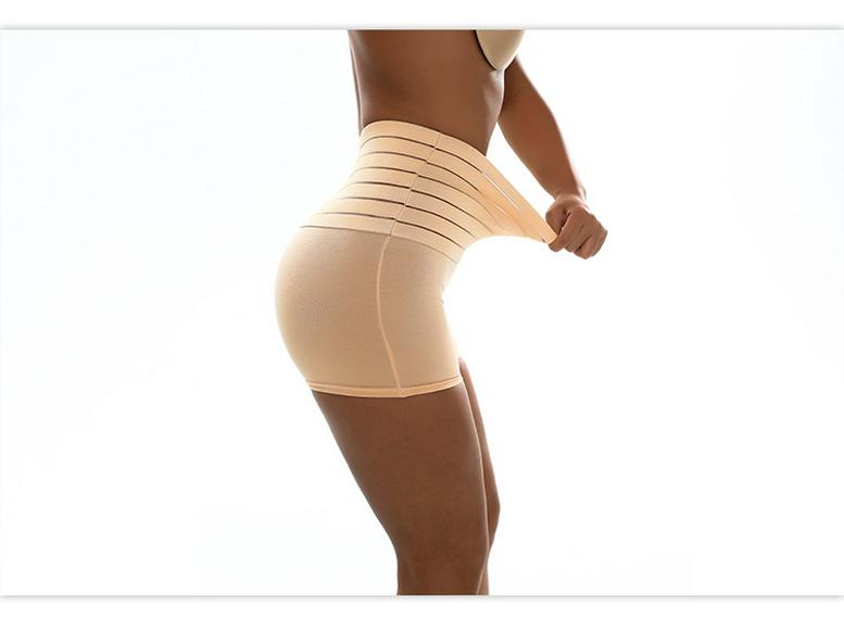 High-Waisted Tummy Control Shaping Panties - Plus Size, Elastic, Hip-Lifting Safety Shorts