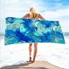 1Pc, Blue Rhapsody Beach Towel, Super Absorbent Lightweight Beach Towel - Sand-Free Quick-Dry Towel, Soft Microfiber