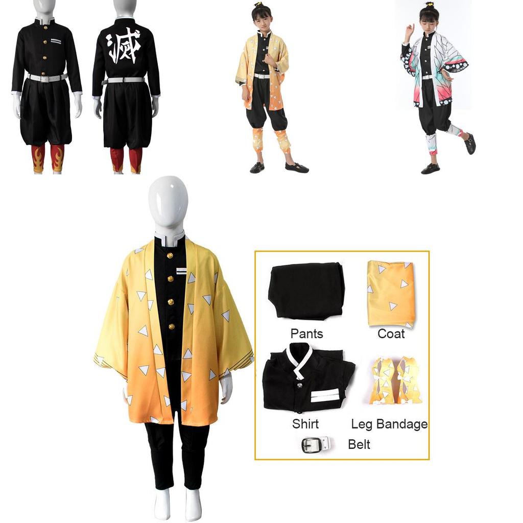 Breathable And Eye-catching Demon Slayer Kimetsu No Yaiba Nezuko Kids Cosplay Costume Perfect For Halloween And Fancy Dress Parties