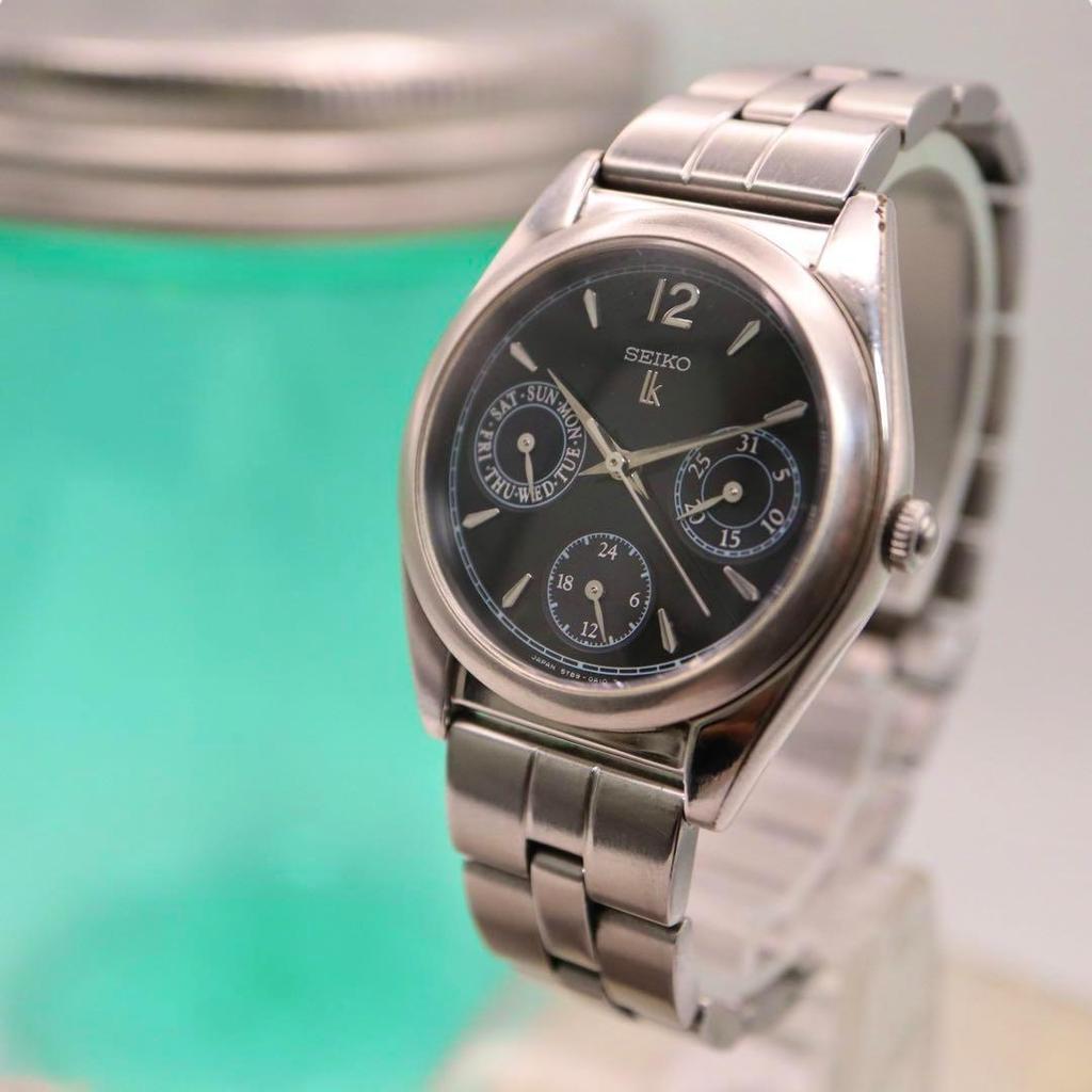 [USED] SEIKO Lucia Small Seconds Silver Round Women's Watch 1209