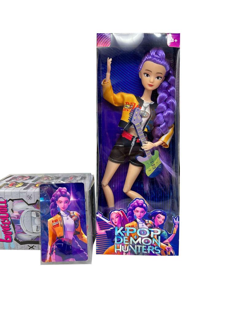 KPOP Demon Hunter Girl & Boy Group Animated Dolls with Theme Song & Colorful Lights