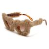 New Fashion Glasses Plush Love Sunglasses Peach Heart Dance Party Funny Heart Sunglasses