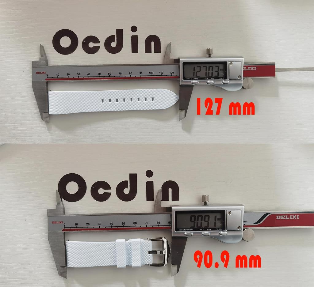 Ocdin 22mm Replacement Watch Strap for Blancpain X Quick Release Silicone Watch Band with Hex Compatible with Bioceramic SCUBA Fifty Fathoms Swatch,