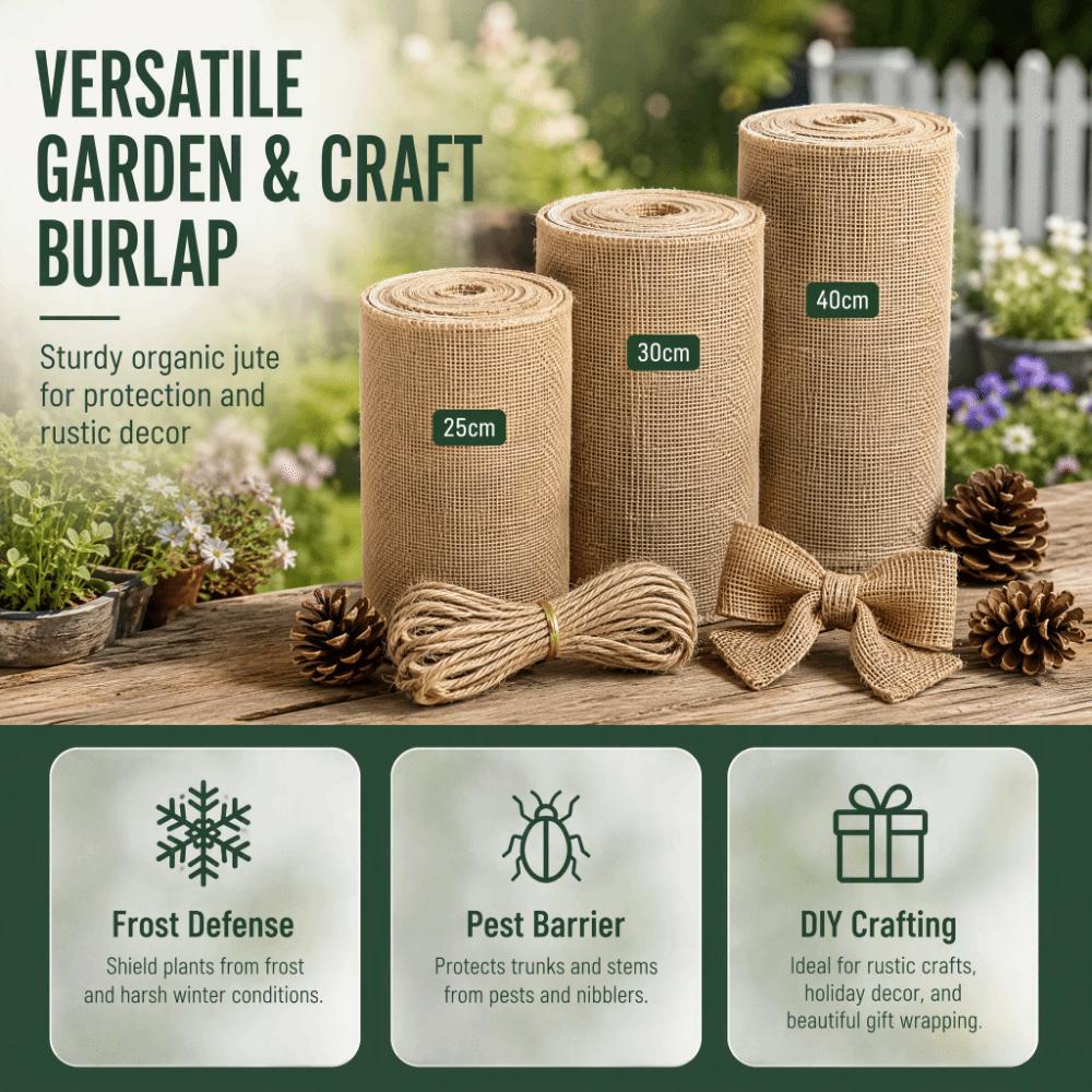 Natural Jute Plant Protection Cover Burlap Cloth Burlap Plant Cover  Tree Protection