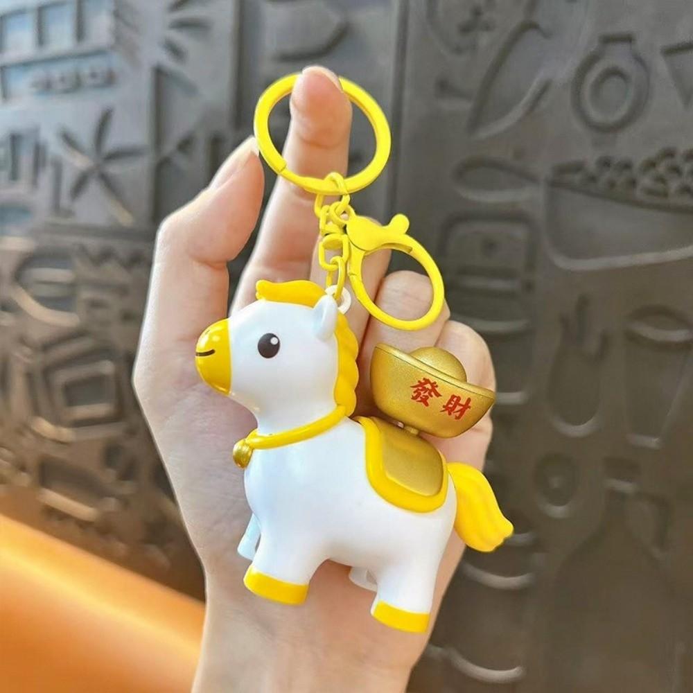 DIY Craft Zodiac Pony Keyring Rotatable Horse Design Key Ring Bag Pendant  Keychain Accessory