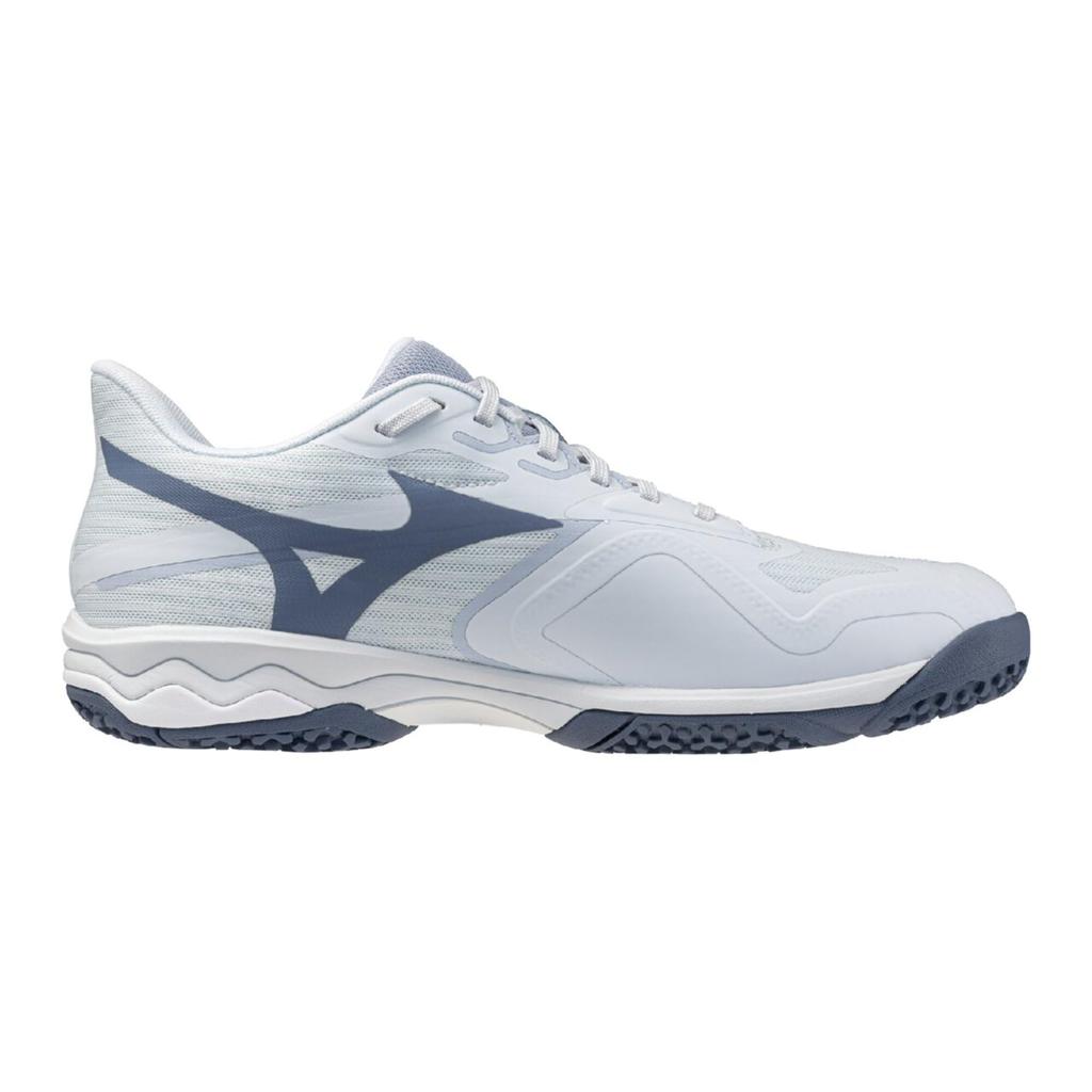 Mizuno Wave Exceed Court OC Tennis Ice Gray and Size 3E Shoes, Blue, 27.5 cm,