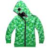 Sweat à capuche zippé Minecraft pour enfants garçon fille sweat-shirt à capuche pull décontracté haut