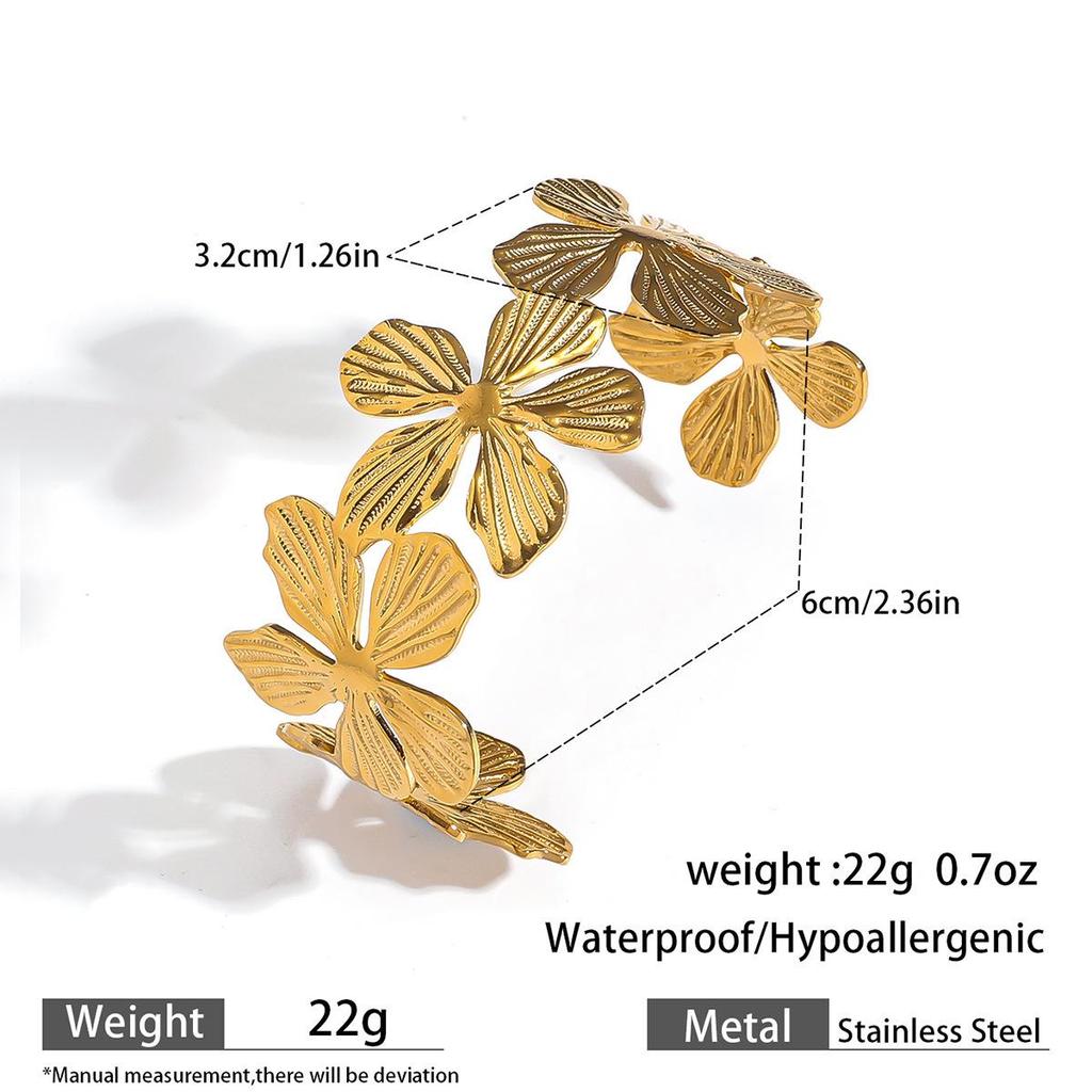 European & American Ocean Style Stainless Steel Bracelet with Starfish, Seashell, Coral Flowers, and Natural Stone Bangle Hand Jewelry.