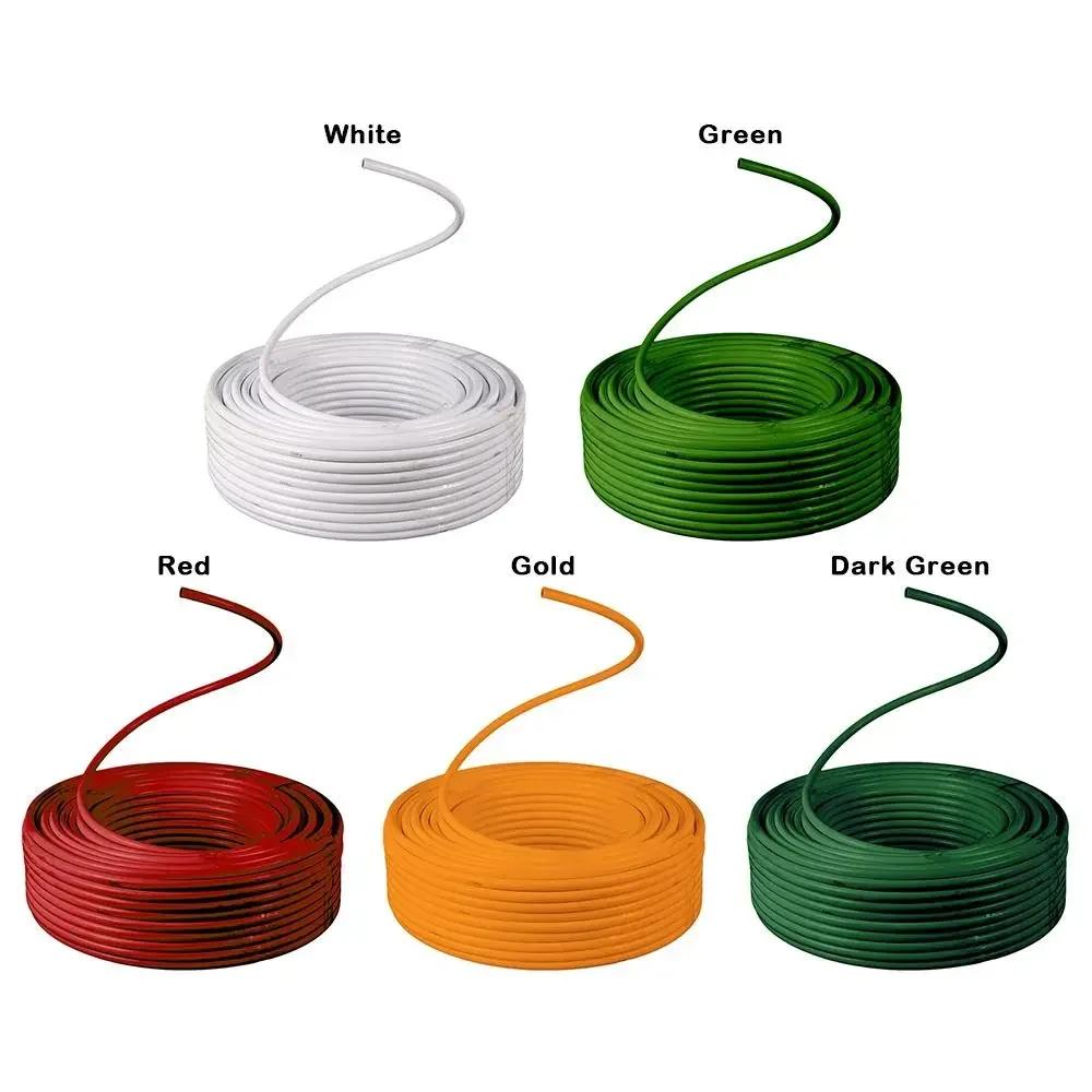 Allsidig PVC Aluminium Buet Formet Rør DIY Rekvisitter Festdekorasjon Stylingrør Flerfarget 5M Store Kunstige Blomster Stilk Fest