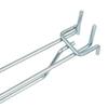 Double Hanger with Arm for EURO Mega-M Perforated Price Tag L-30cm Fi4 Zinc N