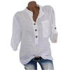 Summer Women's European & American Semi-Transparent Long-Sleeve Shirt