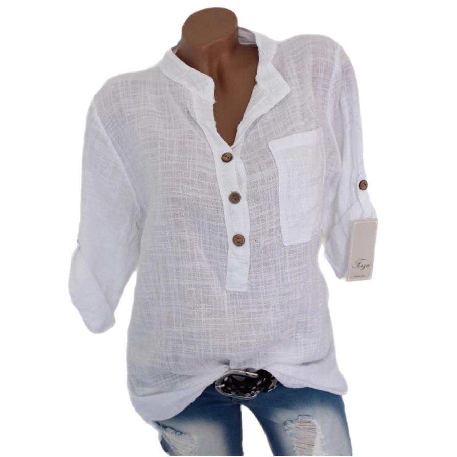 Summer Women's European & American Semi-Transparent Long-Sleeve Shirt