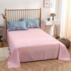 Simple Cotton Bed Sheet for Double Bed - Suitable for Summer & Student Dormitory, 40 Count, All Seasons