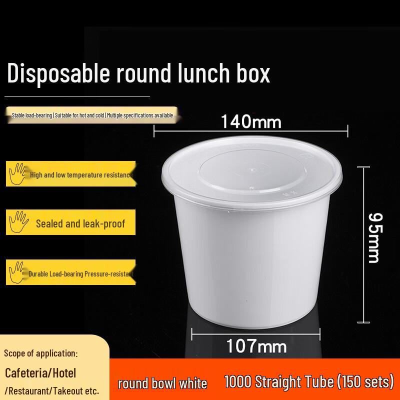 Homeglen Disposable Plastic Takeaway Meal Boxes