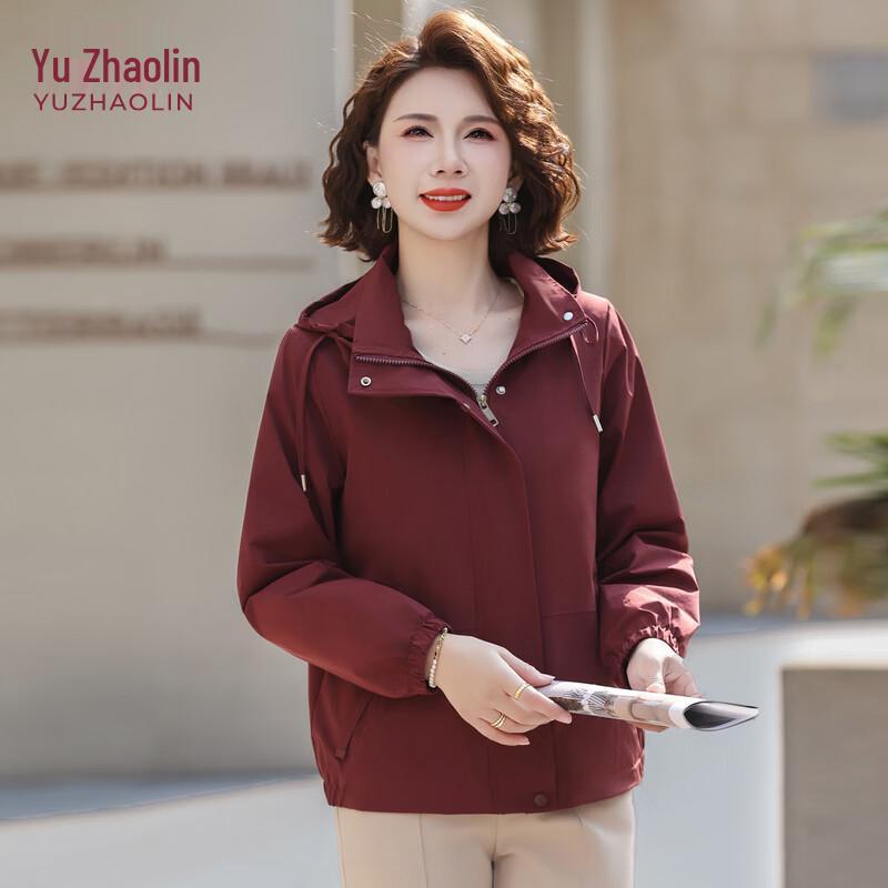 

YUZHAOLIN Women s Casual Hooded Spring/Autumn Jacket 5XL