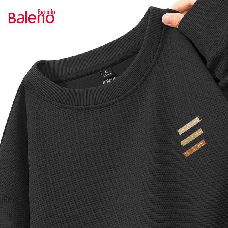 Baleno Men's Waffle Knit Long Sleeve Sweatshirt