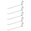 50Pcs Supermarket Shelf Hook Iron Strong Wear Resistant Flat Tip Peg Board Hook Slatwall Hanger