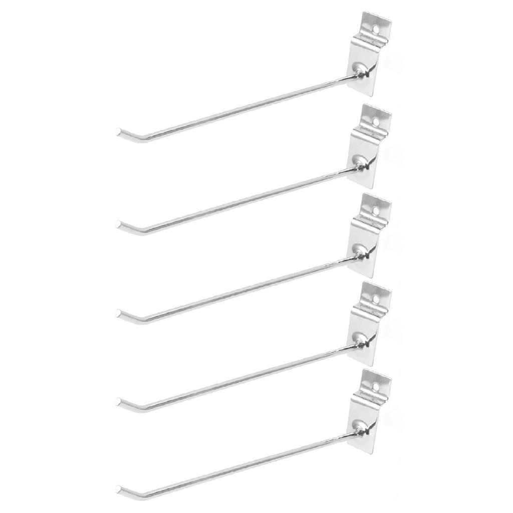 50Pcs Supermarket Shelf Hook Iron Strong Wear Resistant Flat Tip Peg Board Hook Slatwall Hanger