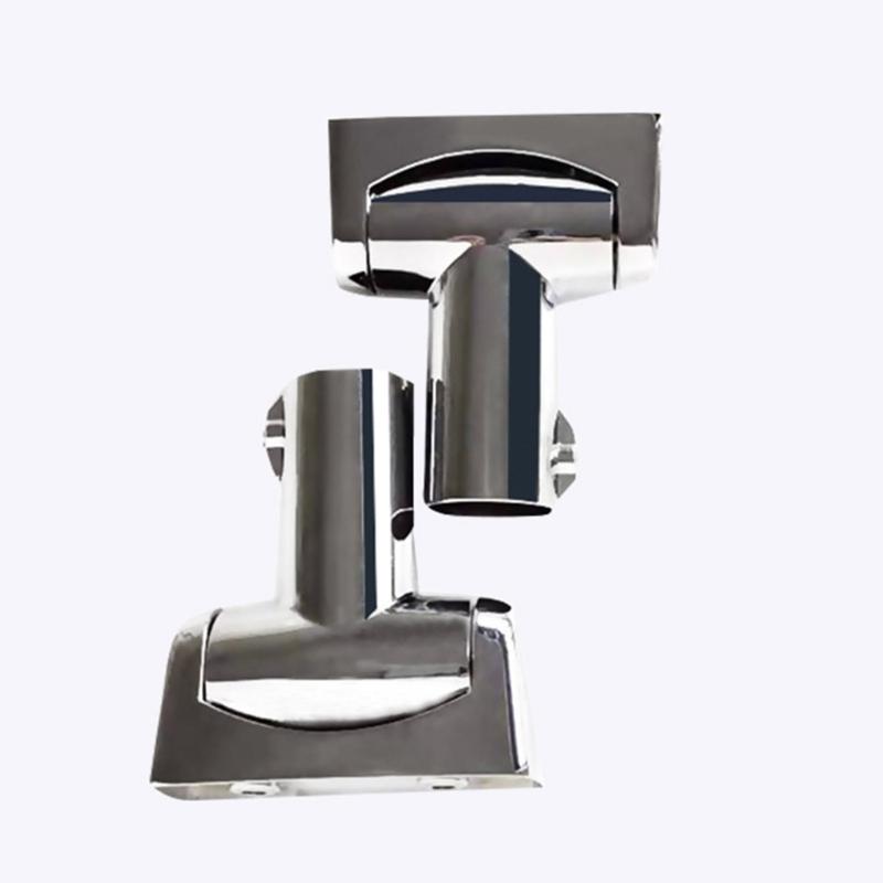 Verstellbare 360-Grad-Schwenk-Duschvorhangstange 25 mm Zinklegierung Badezimmerhaken Einfache Installation