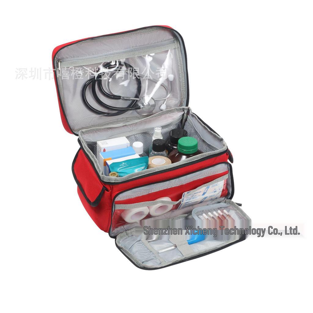 Portable Family First Aid Medicine Organizer Bag