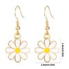Vibrant Oil Drip Floral Earrings Elegant Alloy Hoops Ear Accessories Jewelry Suitable For Weddings Celebrations