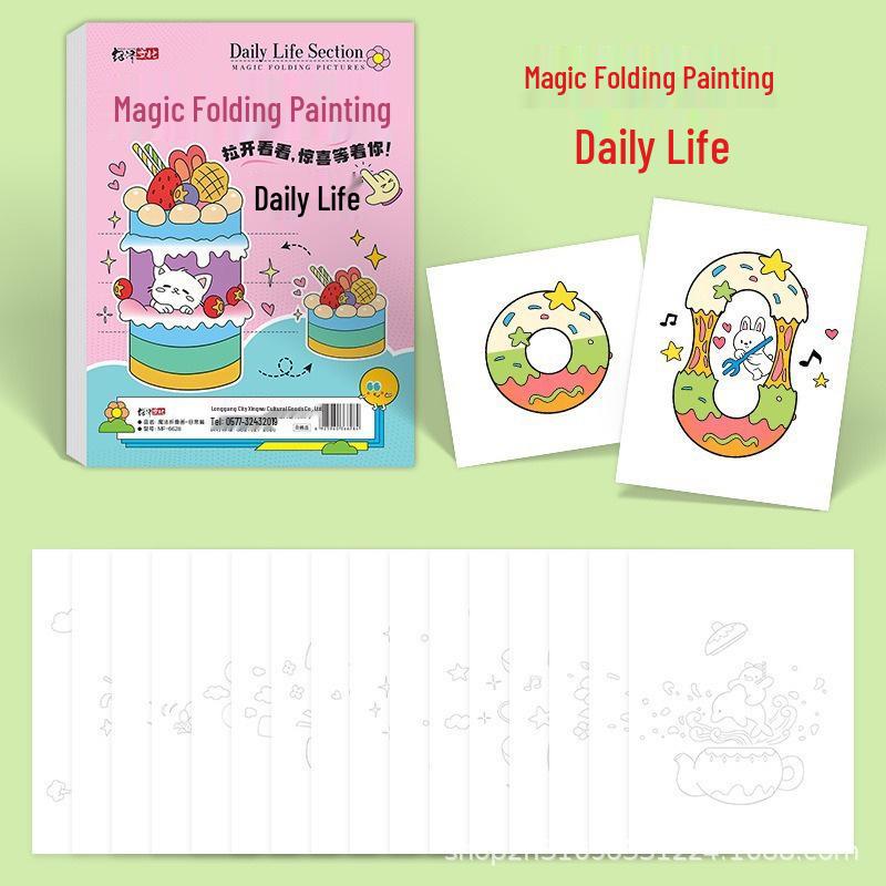 Magic Children s Folding Art Book: DIY Doodle & Educational Painting Toy for Brain Development