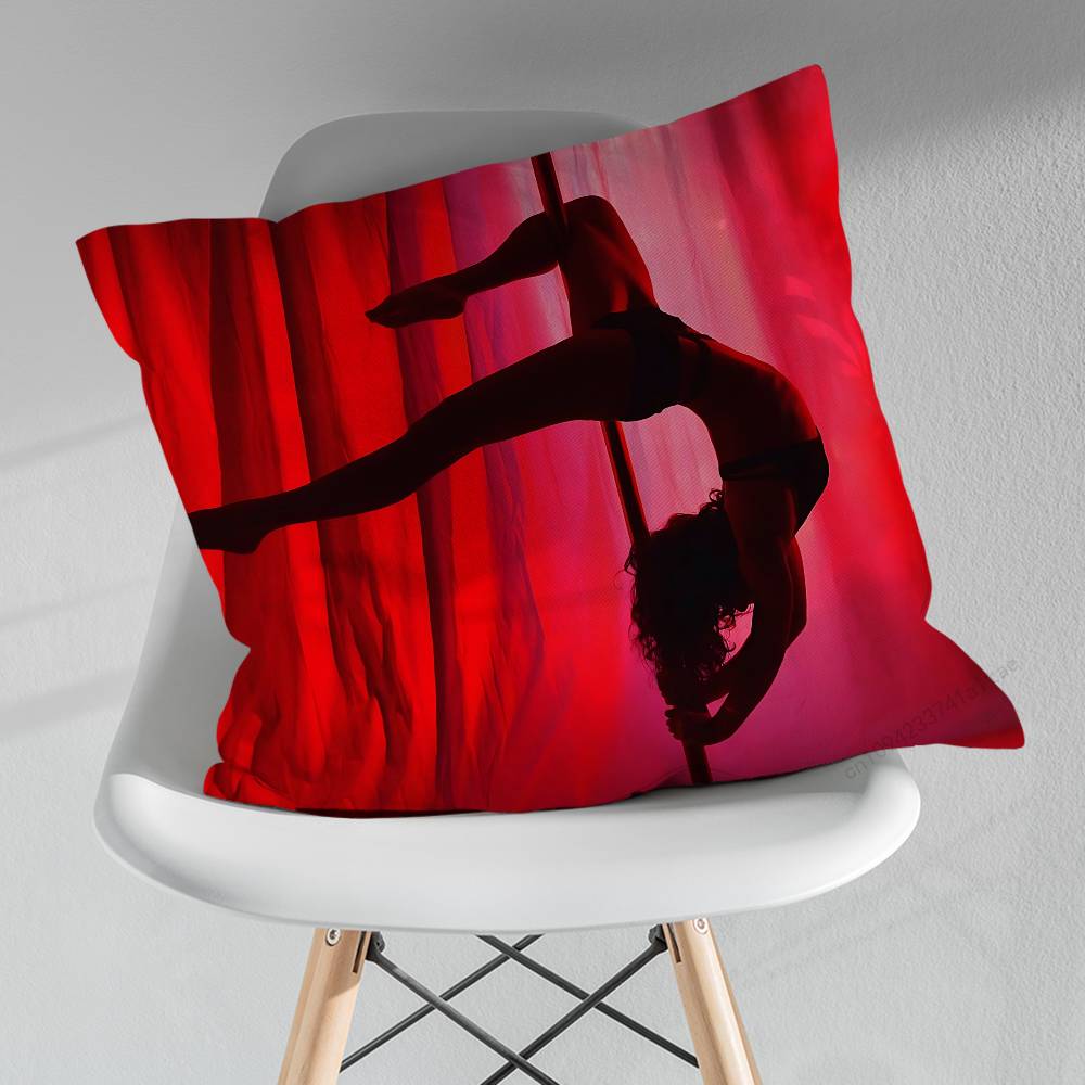 Dance Art Pole Dancer Pillow Case For 30x30cm45x45cm55x55cm For Home Bedroom Decoration And Protector