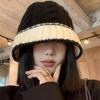 In Autumn and Winter Korean Style Black Woolen Hats Are Versatile and Can Make Your Face Look Good Small Knitted Hats Are Trendy