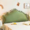 1pcs Princess Style Lace Thickened PP Cotton Waist Protection Headboard Pillow Double Bed Cushion Sofa Bay Window Universal Removable and Washable
