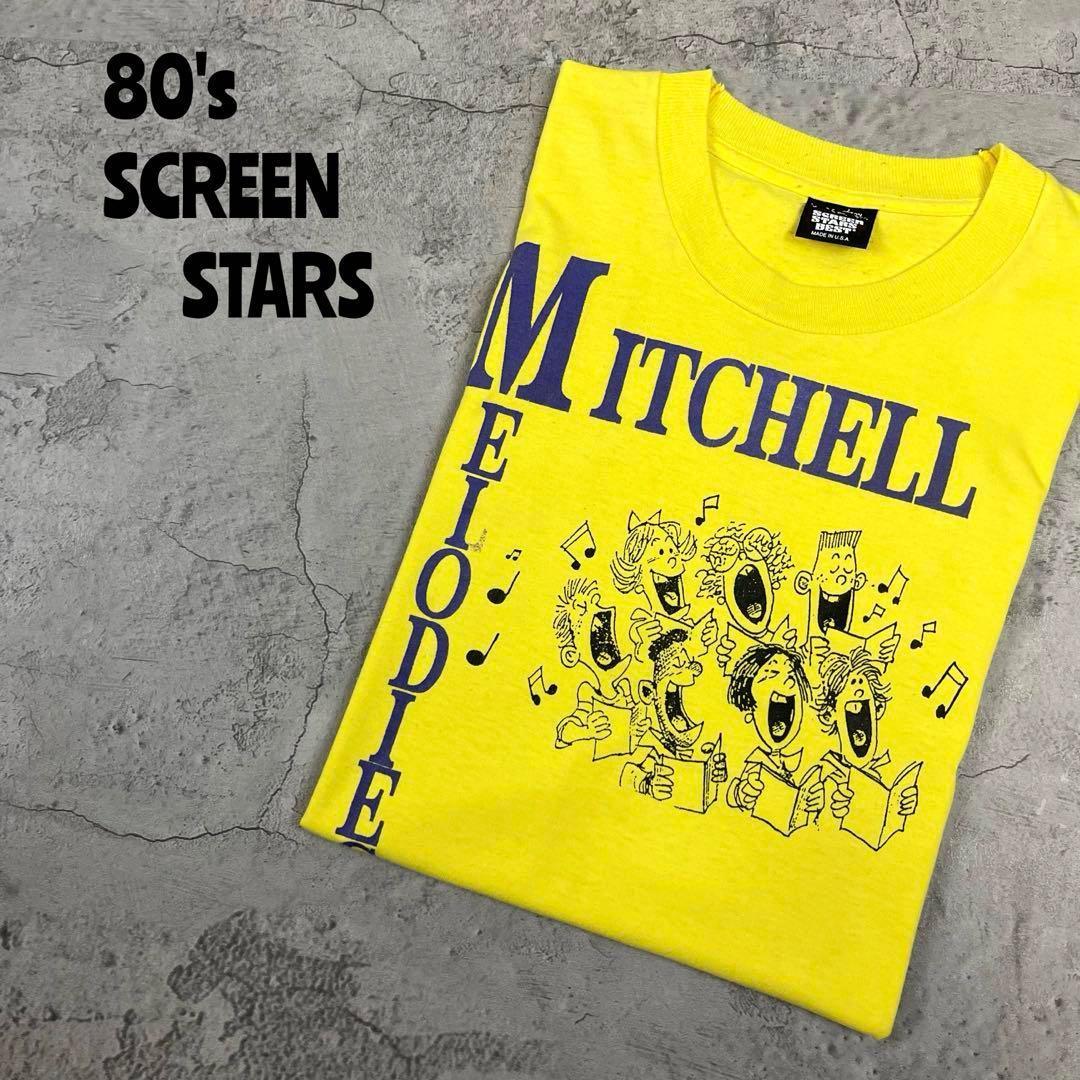 

[Б/У] Футболка 80-х 90-х годов Screen Starts Сделано в США Аниме Одинарный шов