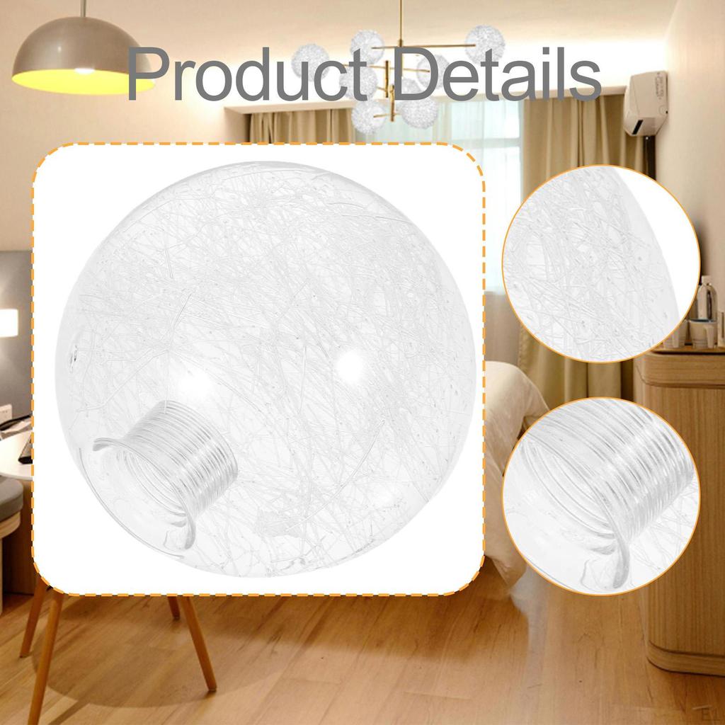 Ceiling Light Shade Glass Ball Lampshade G9 Base for Living Room Table Lamp