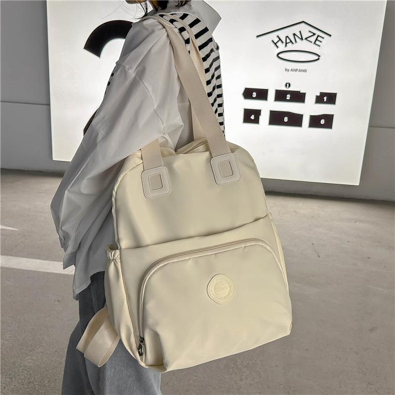 Schoolbag Bag Women's 1011 Commuter Shoulder Bag Canvas Women's Backpack Satchel To Work New Large Capacity Waterproof