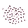 50PCS Nail Art Rhinestones Clear Crystal Rhinestones Nail Charms Round Nail Art Decals Decorations for Nail Salon Design