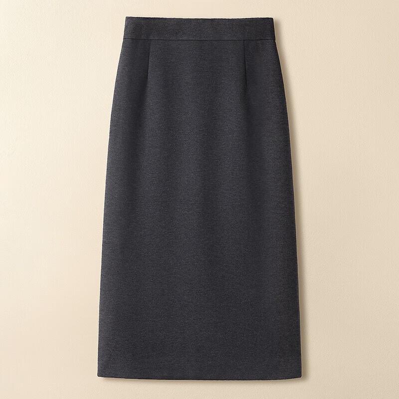 Women s Elegant Elastic High-Waist Midi Skirt M
