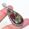 Natural Dragon Blood Gemstone Handmade 925 Sterling Silver Pendant 2.25" AP-14953