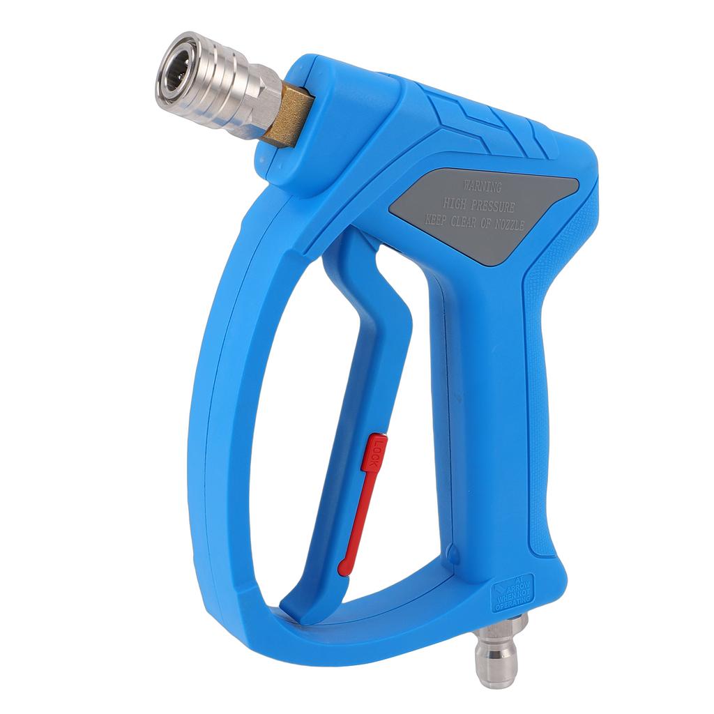Short Pressure Washer   4080 PSI High Pressure Spray   With 1Celsius4 Inch Quick Connector M22-14mm Thread 2 Adapters 1 Nozzle