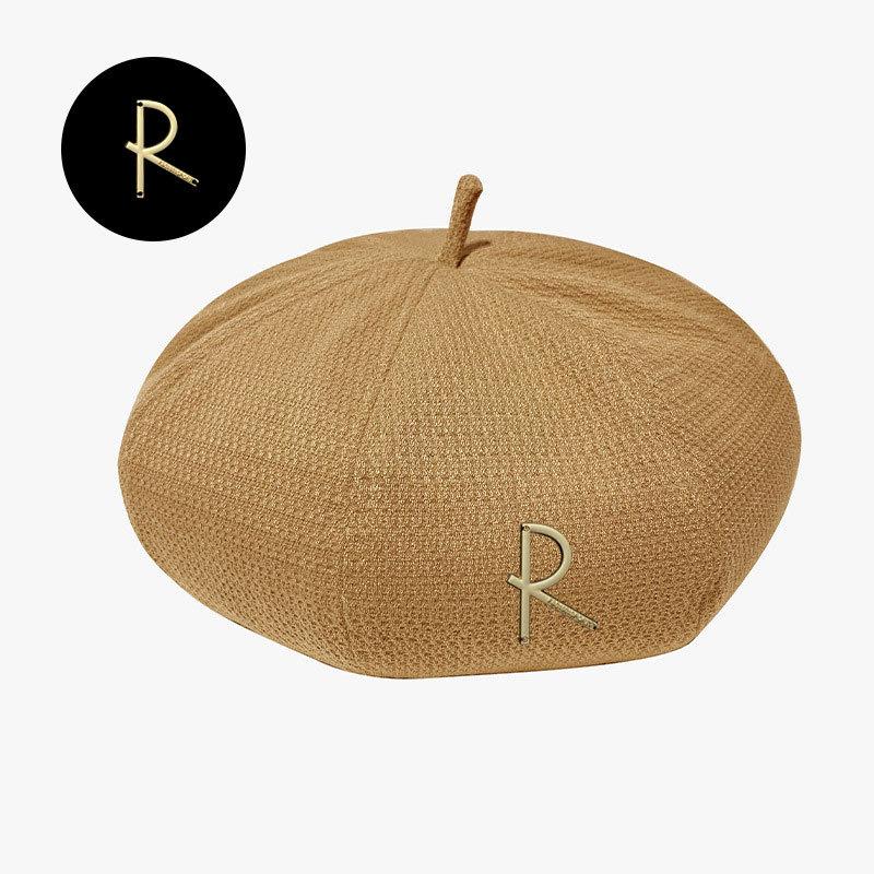 British Retro Beret Women's Spring and Autumn Knitted Literary Painter Hat Korean Version Versatile Warm Hat