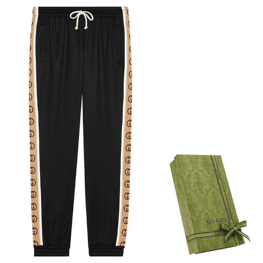 Gucci 1921 SS22 Knitted Sweatpants Men's Black 598858-XJBZ8-1082