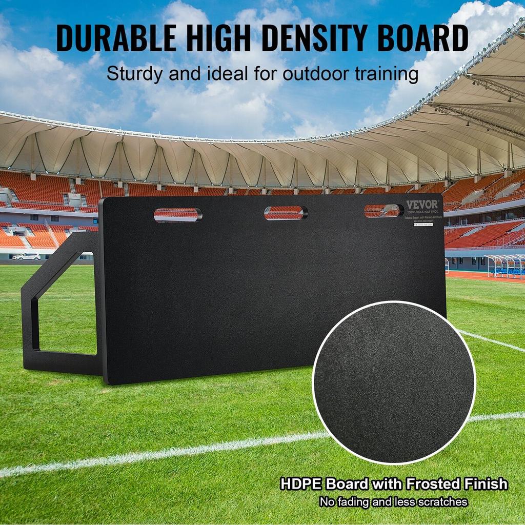 Soccer Rebounder Board, 45"X18" Portable Soccer Wall with 2 Angles Rebound, Foldable HDPE Kickback Rebound Board, Soccer Training Equipment for Kids
