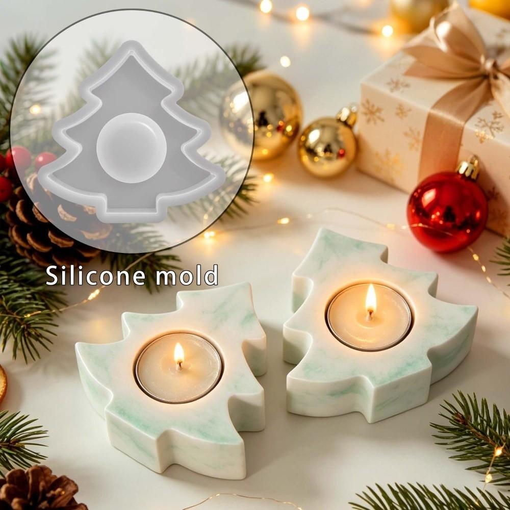 Silicone Christmas Ornament Mold Multi-purpose Epoxy Resin Plaster Mold  Gift Making