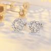Cute RoseGold Color Leaves Garland Earrings for Women  Silver Needle Piercing Ear Cuff Earrings Ear Trendy