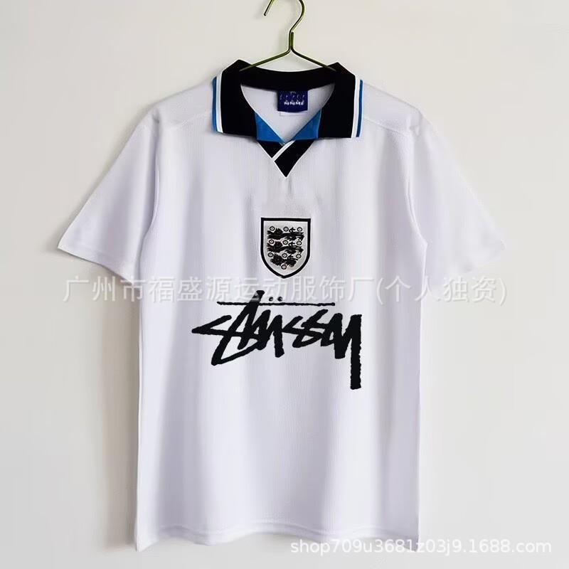 Retro Jersey Brazil Argentina Germany England Portugal Spain Signature Short Sleeved Football