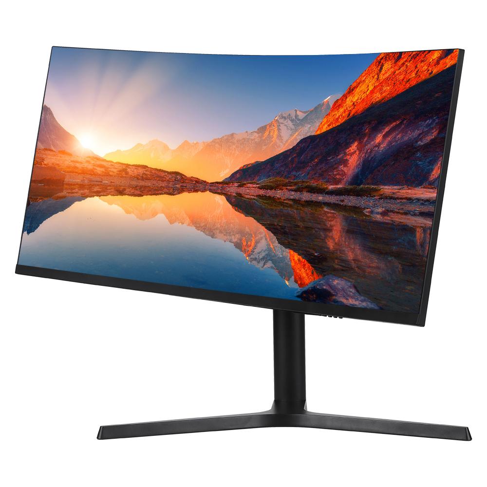 34-calowy zakrzywiony monitor LED Wyświetlacz Wysoki współczynnik kontrastu Interfejs HD i DP 8-bitowy kolor Szeroki kąt widzenia