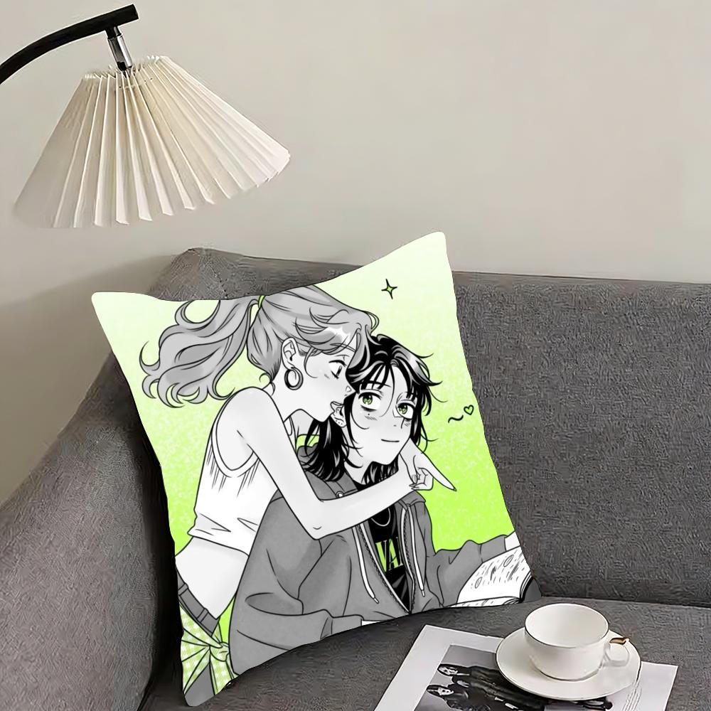A-Aya O-Oosawa K-Koga M-Mitsuki Cushion Cover Reversible Plush Pillow Cover – For Car, Sofa, Bedroom, Perfect As a Gift.