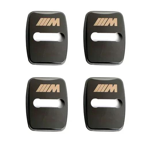 

X5 B4 For BMW M 4pcs stainless steel Car Door lock cover sticker For bmw M Sticker X1 X3 X4 X5 X6 X7 e46 e90 f20 e60 e39 f10 f30 чёрный